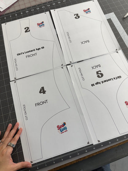 Girl's Leotard -Digital Pattern PDF